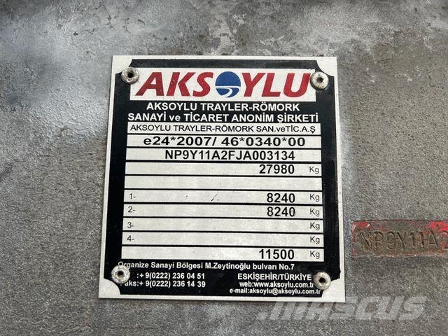 AKSOYLU YR2 4xVehicles Transporter/VDI2700/13,65 نصف مقطورات مركبات النقل