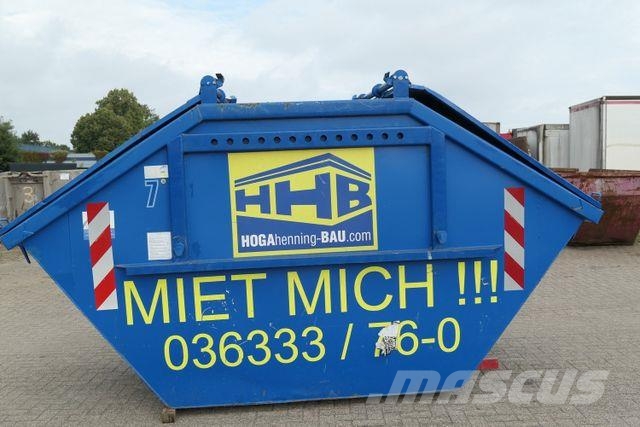 AM 5.10D Container 10 m³, Deckel, Absetzmulde Containertrucks met kabelsysteem