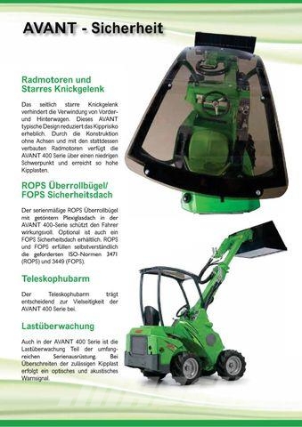 Avant Tecno 423 Wheel loaders