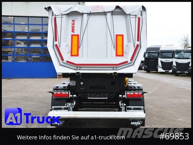 Benalu Mega 25m³ Lift Stahl SAF 4X4 Allrad 1350mm Kippladerauflieger