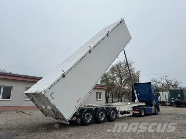 Benalu OPTILINER 106*LIFTING AXLE*50 m3*Full ALU*6240kg Kiper poluprikolice