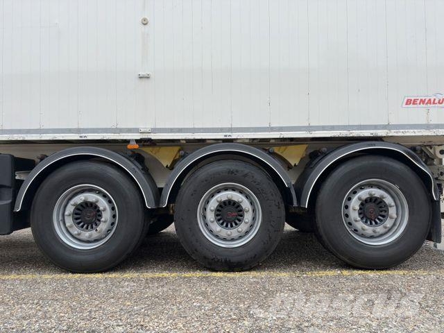 Benalu OPTILINER 106*LIFTING AXLE*50 m3*Full ALU*6240kg Kiper poluprikolice