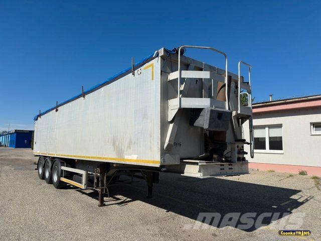 Benalu OPTILINER 106*LIFTING AXLE*50 m3*Full ALU*6100kg Kippipuoliperävaunut