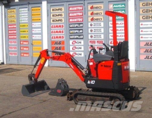 Bobcat E 10 * 2x Löffel * * Verstellfahrwerk * vgl 08 Minibagger < 7t