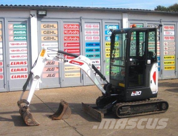 Bobcat E 20 * 2x Löffel * * Verstellfahrwerk * Minigravemaskiner