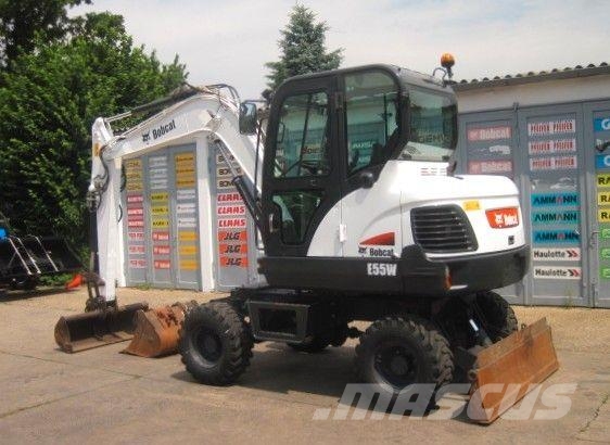 Bobcat E 55 W EA * 3x Löffel * Wielgraafmachines
