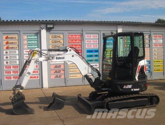 Bobcat E26 * 2x Löffel * MS03 Minibagger < 7t
