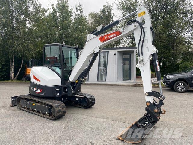 Bobcat E55 Z R2 Schnellwechsler Hydr. Schwenklöffel حفارات صغيرة أقل من 7 طن (حفارات صغيرة)