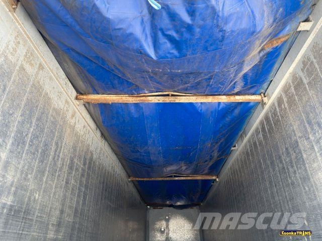 Bodex KIS3WA, 50m3, FULL ALU, 6.3 T, 2xSchieber Kippipuoliperävaunut