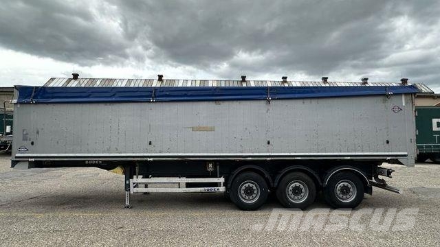 Bodex KIS3WA, FULL ALU, 50m3, 6.5 T, Lift Axle Sklápacie návesy