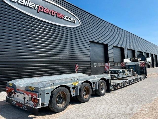 Broshuis 3 achs Tiefbett / 2 x Verlärungsträger / 19 M Low loader-semi-trailers