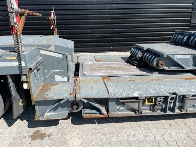 Broshuis 3 achs Tiefbett / 2 x Verlärungsträger / 19 M Low loader-semi-trailers