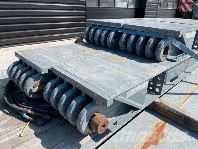 Broshuis 3 achs Tiefbett / 2 x Verlärungsträger / 19 M Low loader-semi-trailers