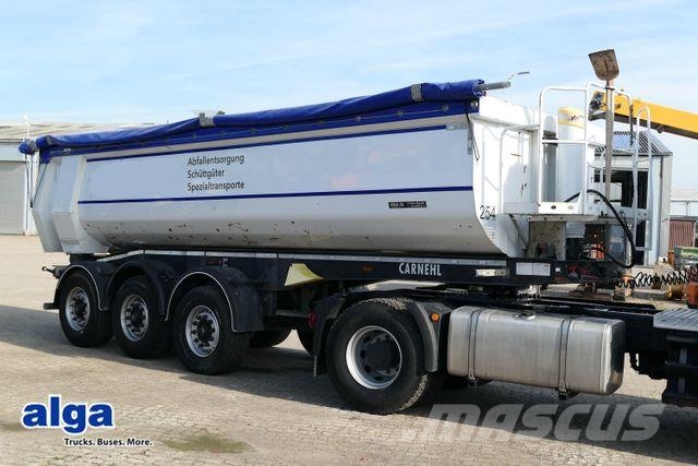 Carnehl CHKS/HH, Stahl, 26m³, BPW, Luft-Lift, Rollplane Kippladerauflieger