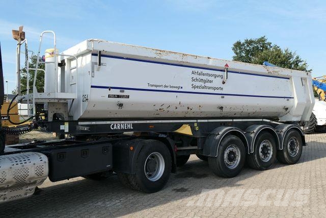 Carnehl CHKS/HH, Stahl, 26m³, BPW, Luft-Lift, Rollplane Kippladerauflieger