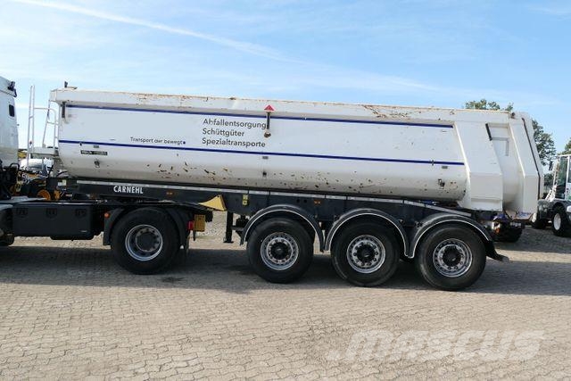 Carnehl CHKS/HH, Stahl, 26m³, BPW, Luft-Lift, Rollplane Kippladerauflieger