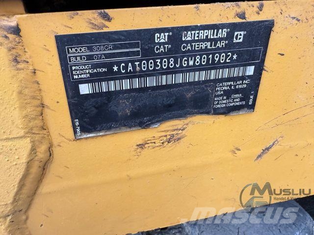 CAT 308CR 07A Powertilt 3x Löffeln Hammerleitung Lánctalpas kotrók