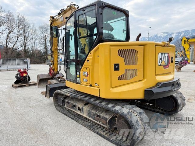 CAT 308CR 07A Powertilt 3x Löffeln Hammerleitung Lánctalpas kotrók