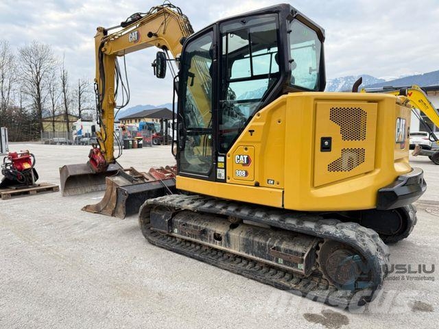 CAT 308CR 07A Powertilt 3x Löffeln Hammerleitung Lánctalpas kotrók