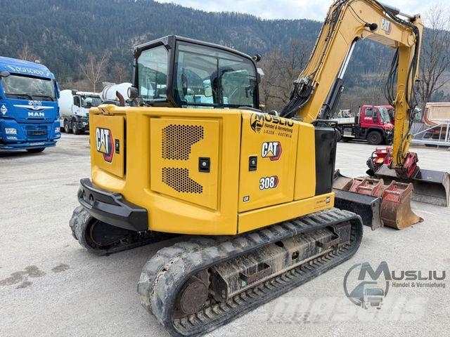 CAT 308CR 07A Powertilt 3x Löffeln Hammerleitung Lánctalpas kotrók