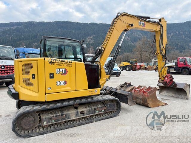 CAT 308CR 07A Powertilt 3x Löffeln Hammerleitung Lánctalpas kotrók