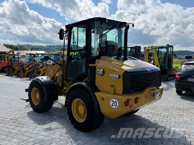 CAT 908M mit Schaufel und Gabel Cargadoras sobre ruedas