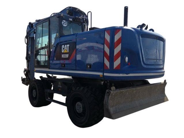 CAT M320F, OQ S.W.S, Leica, AC, ZSA,Greifer + Hammer Escavatori gommati