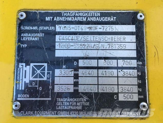 Clark C500Y80 Diesel Hubkraft 4,6 To Hubhöhe 3,84 Metr Diesel heftrucks