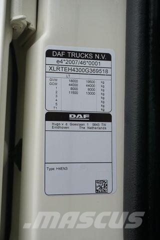 DAF / 106 / 480 / EURO 6 / ACC / SPACE CAB 트랙터 유닛