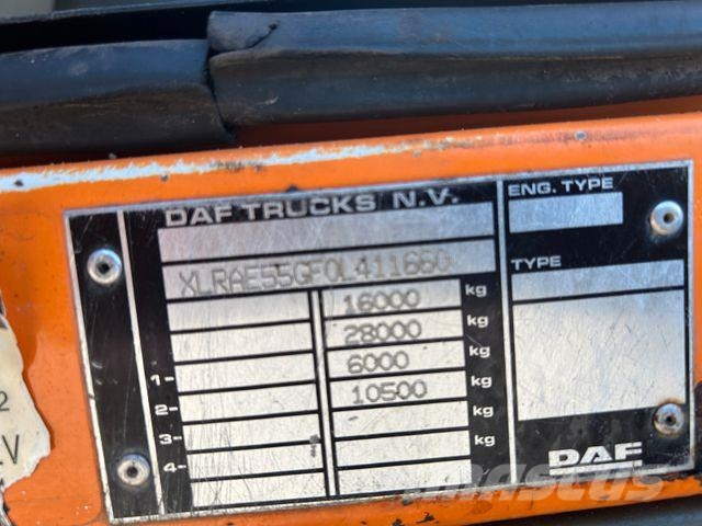 DAF 16.250LF Meiller 3-Skipper +MKG HLK106-HP Kran Sora- ja kippiautot