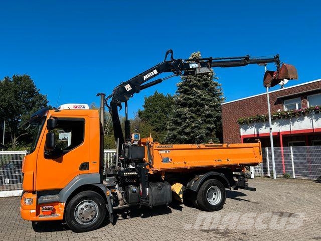 DAF 16.250LF Meiller 3-Skipper +MKG HLK106-HP Kran Sora- ja kippiautot