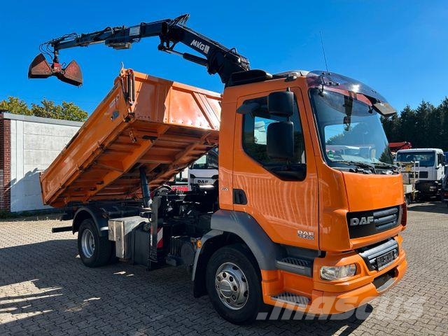 DAF 16.250LF Meiller 3-Skipper +MKG HLK106-HP Kran Sora- ja kippiautot