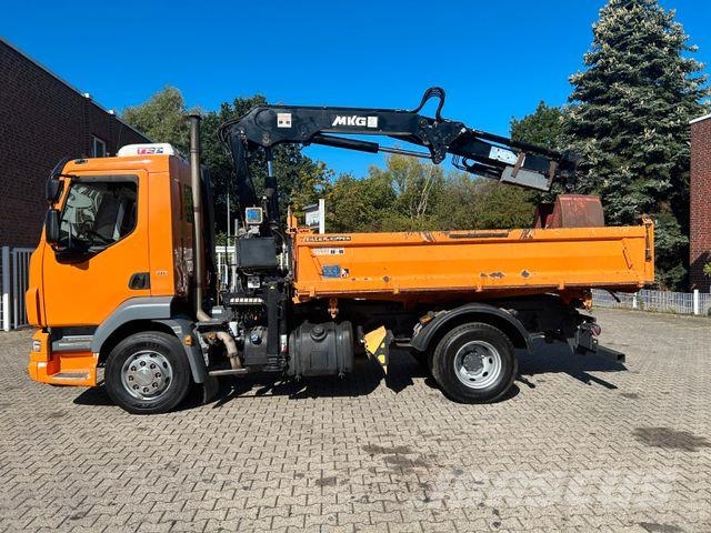 DAF 16.250LF Meiller 3-Skipper +MKG HLK106-HP Kran Sora- ja kippiautot