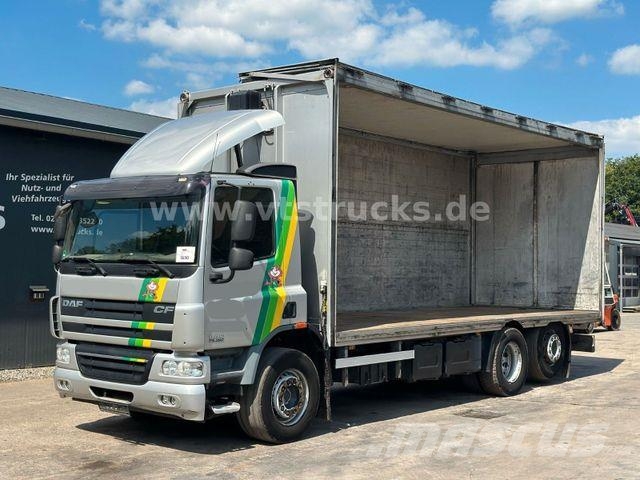 DAF CF 360 6x2 Kofferaufbau mit Stapleraufnahme Box trucks