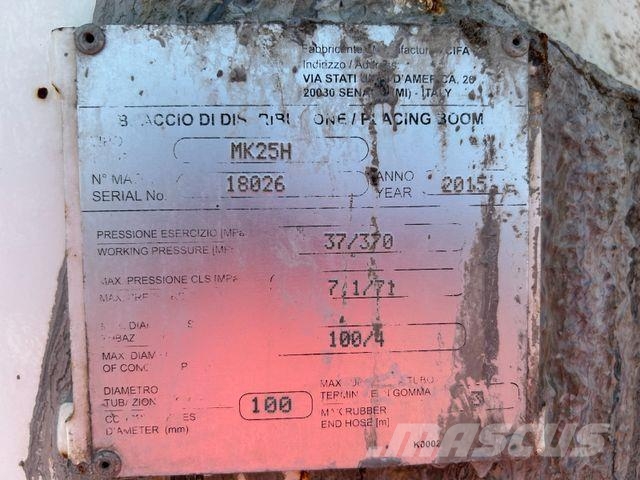 DAF CF 440 CIFA 25 Meter PUMI 8x4 Camiones de concreto