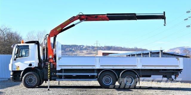 DAF CF 75.360 Pritsche 7,95 m + KRAN / FUNK * 6x4 Automobiliniai kranai