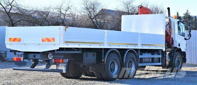 DAF CF 75.360 Pritsche 7,95 m + KRAN / FUNK * 6x4 Automobiliniai kranai