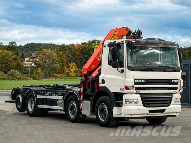 DAF CF 85.410 ABROLLKIPPER + PALFINGER PK 26002 FUNK Camion ampliroll