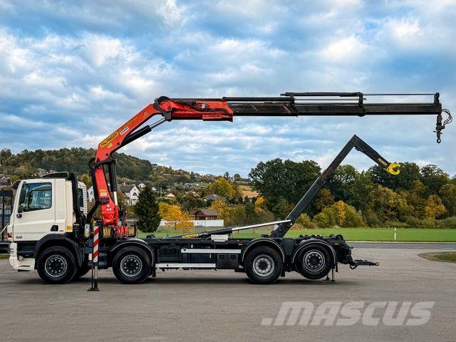 DAF CF 85.410 ABROLLKIPPER + PALFINGER PK 26002 FUNK Camion ampliroll