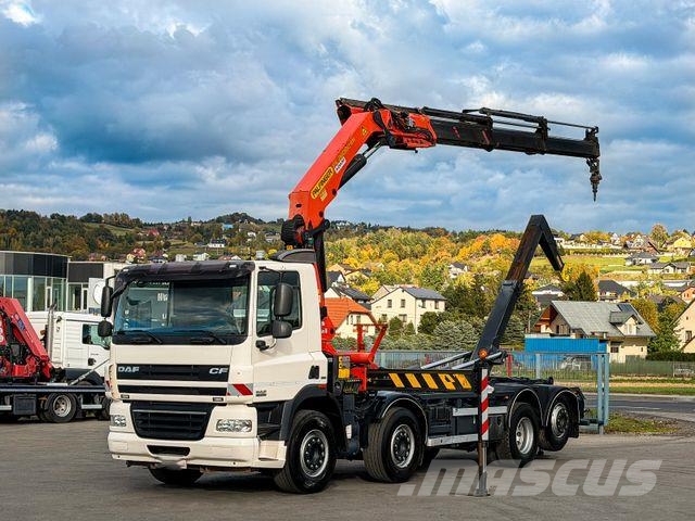 DAF CF 85.410 ABROLLKIPPER + PALFINGER PK 26002 FUNK Camion ampliroll