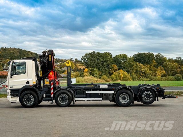 DAF CF 85.410 ABROLLKIPPER + PALFINGER PK 26002 FUNK Camion ampliroll