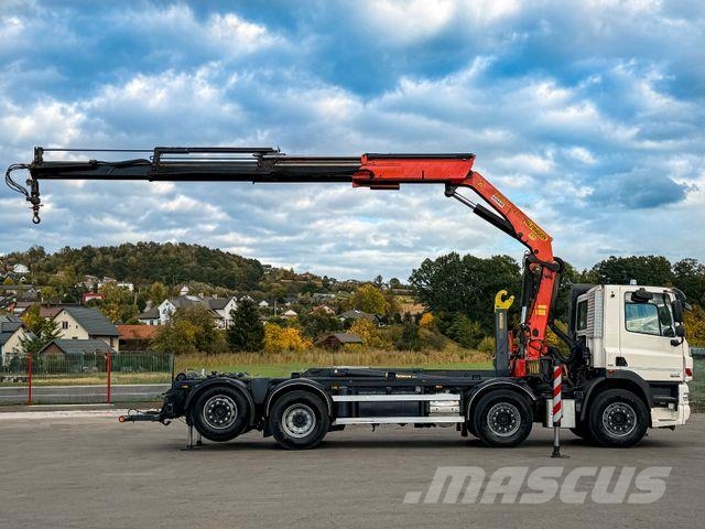 DAF CF 85.410 ABROLLKIPPER + PALFINGER PK 26002 FUNK Camion ampliroll