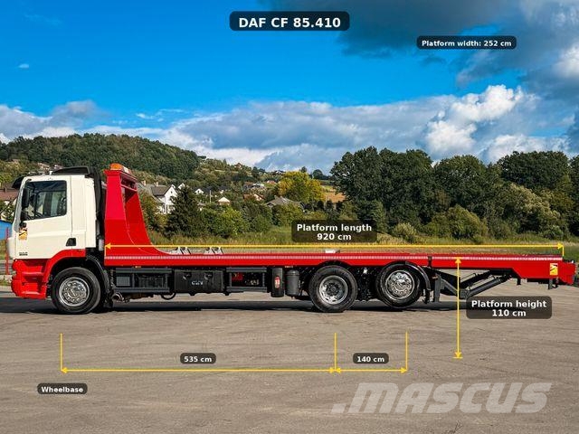 DAF CF 85.410 * Abschleppwagen 9,20 m * 6x2! Sleepwagens