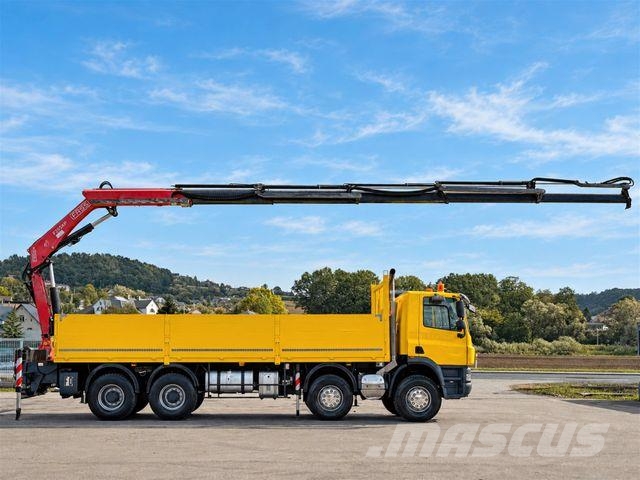 DAF CF 85.430 Pritsche 7,70 m + KRAN * 8x4! Darus teherautók