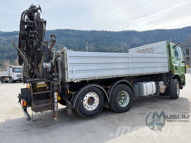 DAF CF85 410 6x2 Meiller Kipper Kran Hiab 144 ES-3 Kipper