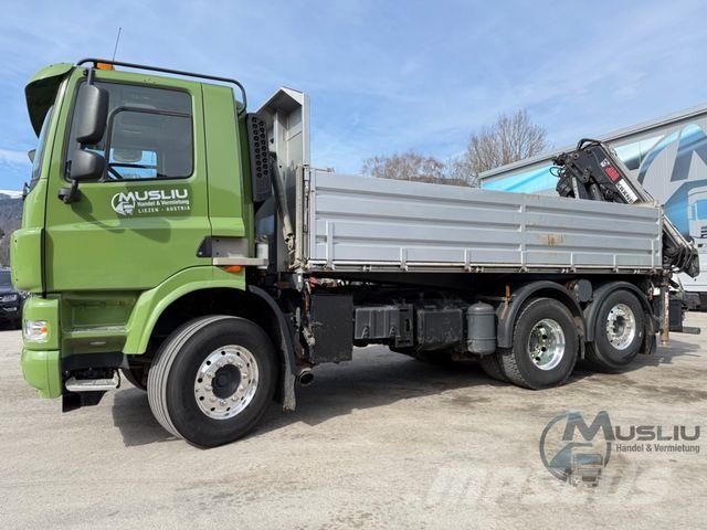 DAF CF85 410 6x2 Meiller Kipper Kran Hiab 144 ES-3 Kipper