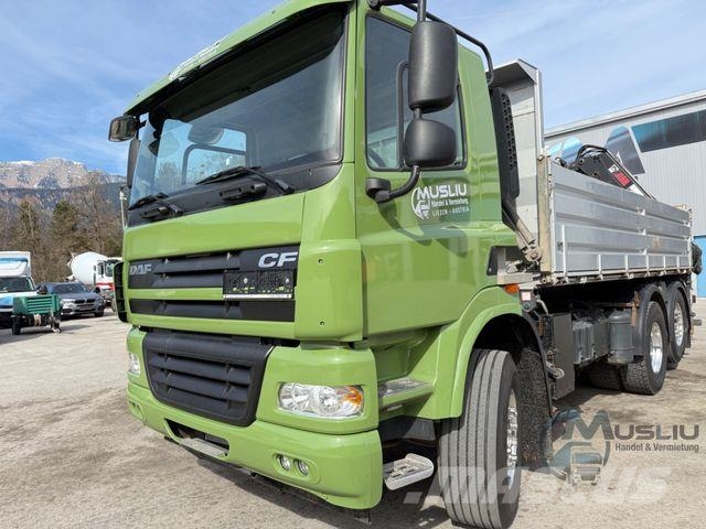 DAF CF85 410 6x2 Meiller Kipper Kran Hiab 144 ES-3 Kipper