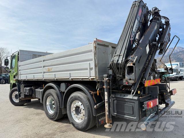 DAF CF85 410 6x2 Meiller Kipper Kran Hiab 144 ES-3 Kipper