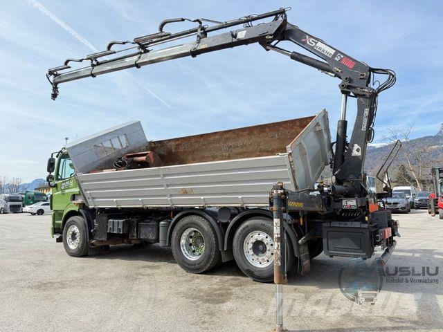 DAF CF85 410 6x2 Meiller Kipper Kran Hiab 144 ES-3 Kipper