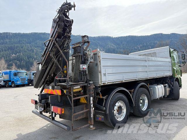 DAF CF85 410 6x2 Meiller Kipper Kran Hiab 144 ES-3 Kipper